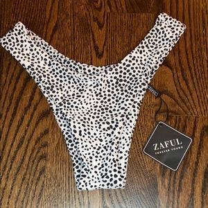 White and black bikini bottom